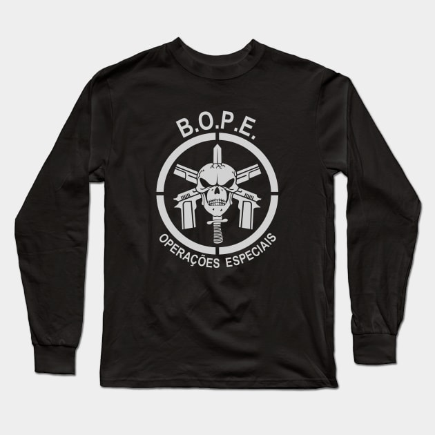 Mod.6 BOPE Batallon Ops Long Sleeve T-Shirt by parashop